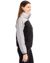 Los Angeles Dodgers Cutter & Buck Charter Eco Recycled Womens Anorak Jacket Black/Polished Side Thumbnail Image