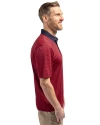 New York Giants Cutter & Buck Virtue Eco Pique Micro Stripe Recycled Mens Big & Tall Polo Red/Navy Blue Side Thumbnail Image