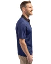 New York Giants Cutter & Buck Virtue Eco Pique Micro Stripe Recycled Mens Big & Tall Polo Tour Blue/Black Side Thumbnail Image