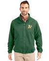 Athletics Cutter & Buck Charter Eco Recycled Mens Full-Zip Jacket Hunter Green Front Thumbnail Image