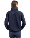 Houston Astros Cutter & Buck Charter Eco Recycled Womens Full-Zip Jacket Navy Blue Back Thumbnail Image