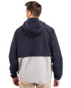 Kansas City Royals Cutter & Buck Charter Eco Recycled Mens Anorak Jacket Navy Blue/Polished Back Thumbnail Image
