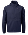 Los Angeles Chargers Cutter & Buck Charter Eco Recycled Mens Anorak Jacket Navy Blue Mannequin Thumbnail Image