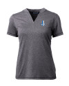 Detroit Lions Historic Cutter & Buck Forge Eco Heathered Stretch Womens Blade Top Charcoal Heather Mannequin Thumbnail Image