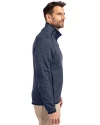 Chicago Bears Historic Cutter & Buck Mainsail Sweater-Knit Mens Full Zip Jacket Liberty Navy Heather Side Thumbnail Image