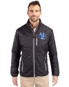 Air Force Falcons College Vault Cutter & Buck Rainier PrimaLoft® Mens Eco Insulated Full Zip Puffer Jacket Black Front Thumbnail Image