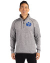 Air Force Falcons College Vault Cutter & Buck Mainsail Sweater-Knit Mens Half Zip Pullover Jacket Polished Heather Front Thumbnail Image