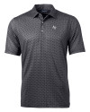 Air Force Falcons Cutter & Buck Pike Banner Print Stretch Mens Polo Black Mannequin Thumbnail Image