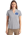 Air Force Falcons College Vault Cutter & Buck Forge Eco Heathered Stretch Womens Blade Top Polished Heather Front Thumbnail Image