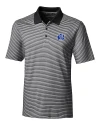 Air Force Falcons College Vault Cutter & Buck Forge Tonal Stripe Stretch Mens Big and Tall Polo Black Mannequin Thumbnail Image