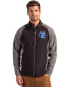 Air Force Falcons College Vault Cutter & Buck Adapt Eco Knit Hybrid Recycled Mens Full Zip Jacket Black Heather/Black Front Thumbnail Image
