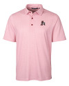 Arkansas Razorbacks College Vault Cutter & Buck Pike Double Dot Print Stretch Mens Polo Cardinal Red Mannequin Thumbnail Image