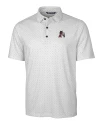 Arkansas Razorbacks College Vault Cutter & Buck Pike Double Dot Print Stretch Mens Polo Charcoal Mannequin Thumbnail Image