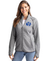 Air Force Falcons College Vault Cutter & Buck Mainsail Sweater-Knit Womens Full Zip Jacket Polished Heather Front Thumbnail Image