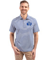 Air Force Falcons College Vault Cutter & Buck Virtue Eco Pique Stripe Recycled Mens Polo Tour Blue Front Thumbnail Image