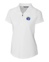 Air Force Falcons College Vault Cutter & Buck Forge Stretch Womens Short Sleeve Polo White Mannequin Thumbnail Image