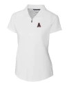 Alabama Crimson Tide College Vault Cutter & Buck Forge Stretch Womens Short Sleeve Polo White Mannequin Thumbnail Image