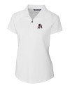 Arkansas Razorbacks College Vault Cutter & Buck Forge Stretch Womens Short Sleeve Polo White Mannequin Thumbnail Image