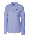 Air Force Falcons College Vault Cutter & Buck Stretch Oxford Womens Long Sleeve Dress Shirt French Blue Mannequin Thumbnail Image