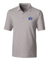 Air Force Falcons College Vault Cutter & Buck Forge Pencil Stripe Stretch Mens Polo Polished Medium Gray Mannequin Thumbnail Image