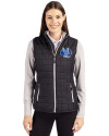 Air Force Falcons College Vault Cutter & Buck Rainier PrimaLoft® Womens Eco Insulated Full Zip Puffer Vest Black Front Thumbnail Image