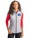 Air Force Falcons College Vault Cutter & Buck Rainier PrimaLoft® Womens Eco Insulated Full Zip Puffer Vest Polished Medium Gray Front Thumbnail Image