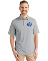 View image 4: Air Force Falcons College Vault Cutter & Buck Virtue Epic Confidence Recycled Pique Mens Big & Tall Polo Polished Medium Gray Front