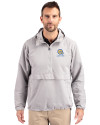Albany State University Golden Rams Cutter & Buck Charter Eco Recycled Mens Anorak Jacket Polished Medium Gray Front Thumbnail Image