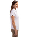 Clemson Tigers College Vault Cutter & Buck Forge Stretch Womens Short Sleeve Polo White Side Thumbnail Image