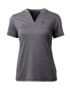 Cincinnati Bearcats College Vault Cutter & Buck Forge Eco Heathered Stretch Womens Blade Top Charcoal Heather Mannequin Thumbnail Image