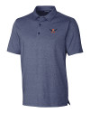 Auburn Tigers College Vault Cutter & Buck Forge Heathered Stretch Mens Polo Indigo Heather Mannequin Thumbnail Image