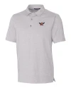 View image 15: Auburn Tigers College Vault Cutter & Buck Forge Heathered Stretch Mens Polo Polished Heather Mannequin