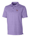 Clemson Tigers College Vault Cutter & Buck Forge Heathered Stretch Mens Polo College Purple Heather Mannequin Thumbnail Image