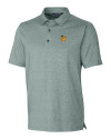 Baylor Sailor Bear College Vault Cutter & Buck Forge Heathered Stretch Mens Polo Hunter Heather Mannequin Thumbnail Image