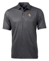 Baylor Bears Cutter & Buck Pike Banner Print Stretch Mens Polo Black Mannequin Thumbnail Image