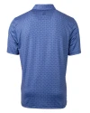 Auburn Tigers Cutter & Buck Pike Banner Print Stretch Mens Polo Navy Blue Mannequin Back Thumbnail Image