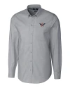 Auburn Tigers College Vault Cutter & Buck Stretch Oxford Mens Long Sleeve Dress Shirt Charcoal Mannequin Thumbnail Image