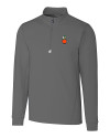 UCF Knights College Vault Cutter & Buck Traverse Stretch Eco Quarter Zip Mens Big and Tall Pullover Elemental Grey Mannequin Thumbnail Image