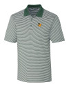 Baylor Sailor Bear College Vault Cutter & Buck Forge Tonal Stripe Stretch Mens Big and Tall Polo Hunter Green Mannequin Thumbnail Image