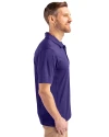 Clemson Tigers College Vault Cutter & Buck Prospect Eco Textured Stretch Recycled Mens Big & Tall Polo College Purple Side Thumbnail Image