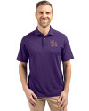 Clemson Tigers College Vault Cutter & Buck Virtue Eco Pique Recycled Mens Big and Tall Polo College Purple Front Thumbnail Image