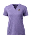 East Carolina Pirates Cutter & Buck Forge Eco Heathered Stretch Womens Blade Top College Purple Heather Mannequin Thumbnail Image