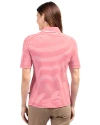 Louisville Cardinals Cutter & Buck Virtue Eco Pique Stripe Recycled Womens Top Red Back Thumbnail Image
