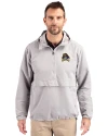 East Carolina Pirates Cutter & Buck Charter Eco Recycled Mens Anorak Jacket Polished Medium Gray Front Thumbnail Image