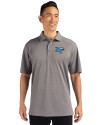 Middle Tennessee Blue Raiders Cutter & Buck Genre Textured Solid Mens Polo Elemental Grey Front Thumbnail Image