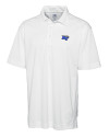 Middle Tennessee Blue Raiders Cutter & Buck Genre Textured Solid Mens Polo White Mannequin Thumbnail Image