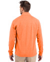 Virginia Cavaliers Cutter & Buck Adapt Eco Knit Heather Mens Quarter Zip Pullover College Orange Heather Back Thumbnail Image