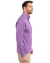 TCU Horned Frogs Cutter & Buck Adapt Eco Knit Heather Mens Quarter Zip Pullover College Purple Heather Side Thumbnail Image
