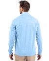 Villanova Wildcats Cutter & Buck Adapt Eco Knit Heather Mens Quarter Zip Pullover Atlas Heather Back Thumbnail Image