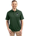 Portland State Vikings College Vault Cutter & Buck Virtue Eco Pique Recycled Mens Big and Tall Polo Hunter Green Front Thumbnail Image